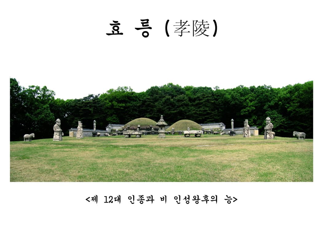 고양 서삼릉 — 효릉 전경