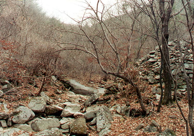 괴산 미륵산성 — 서문지전경