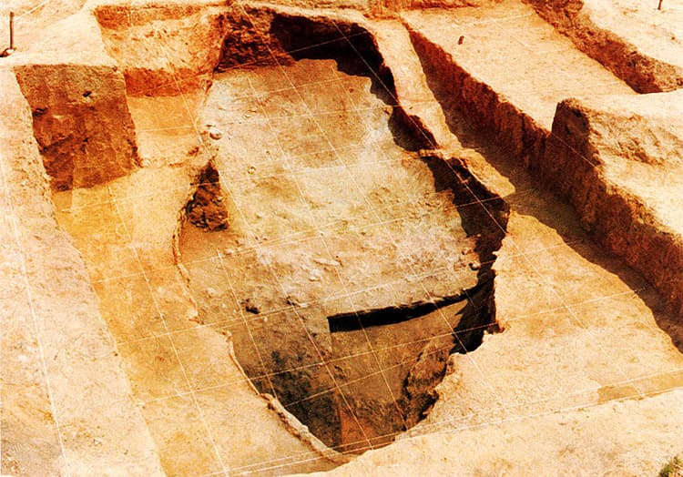 진천 산수리와 삼용리 요지 — 산수리 7호가마터(경화처리보존후)