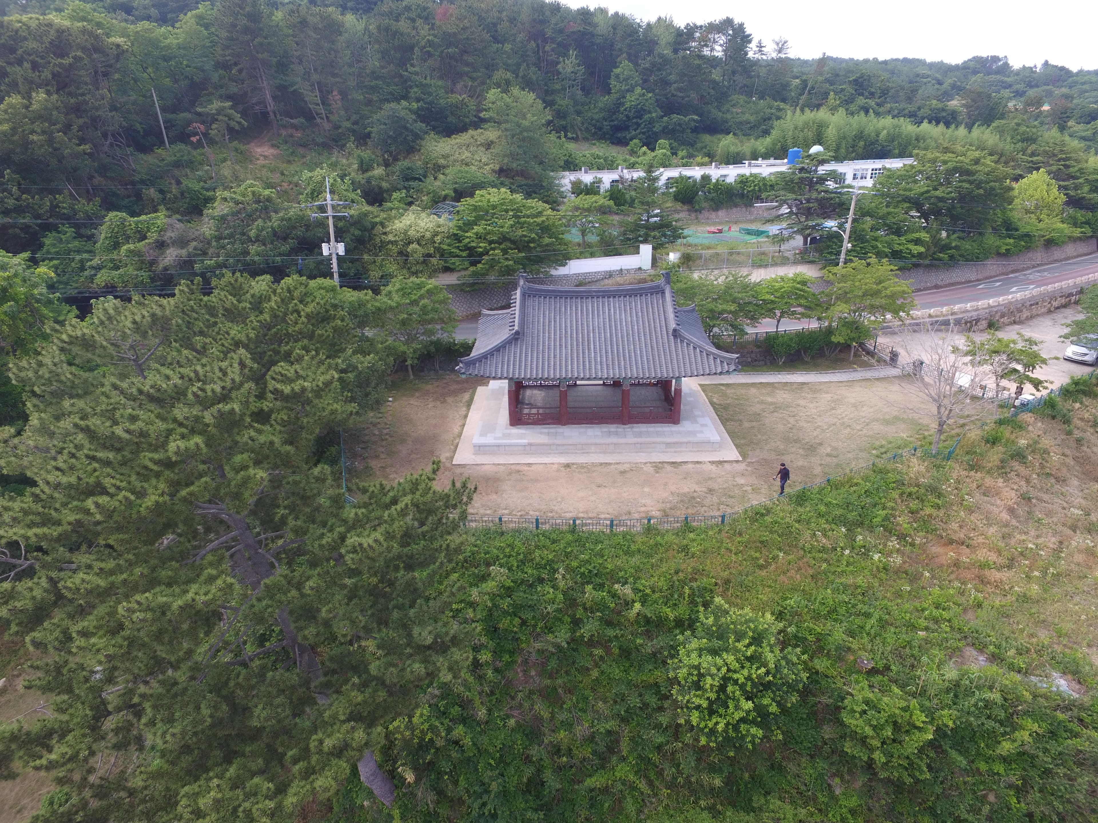 경주 이견대 — 경주 이견대 남쪽상공(북쪽으로 조망) (고도보존육성과, 2017)
