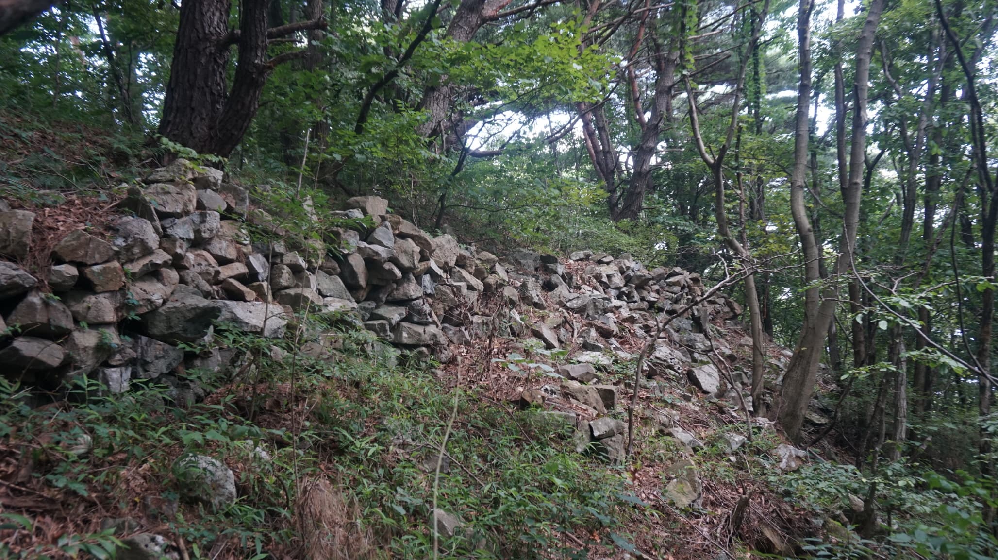 경주 부산성 — 경주 부산성 성벽 잔존구간 하부 석재유구2 (고도보존육성과, 2017)