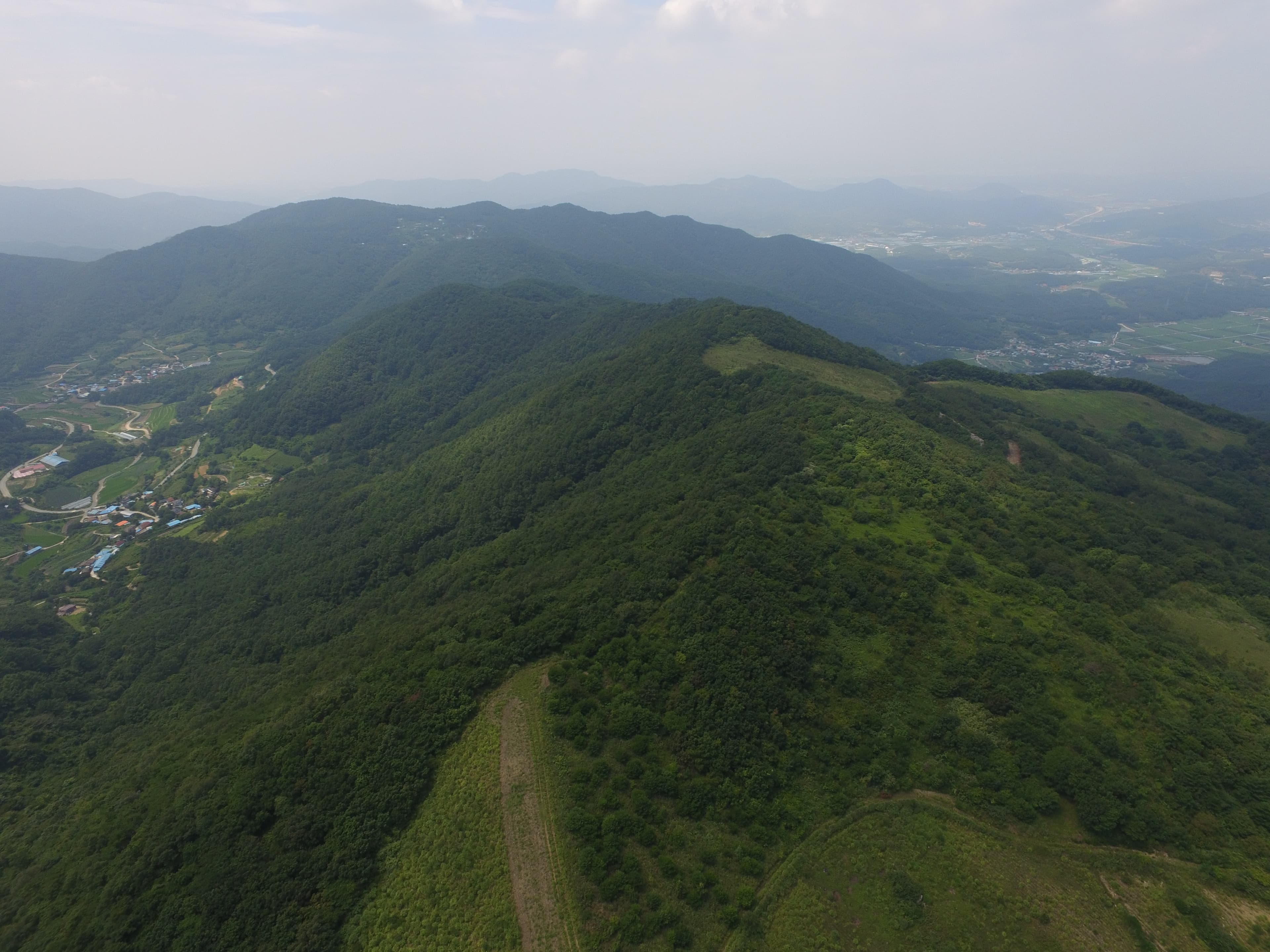 경주 부산성 — 경주 부산성 항공사진 (고도보존육성과, 2017)
