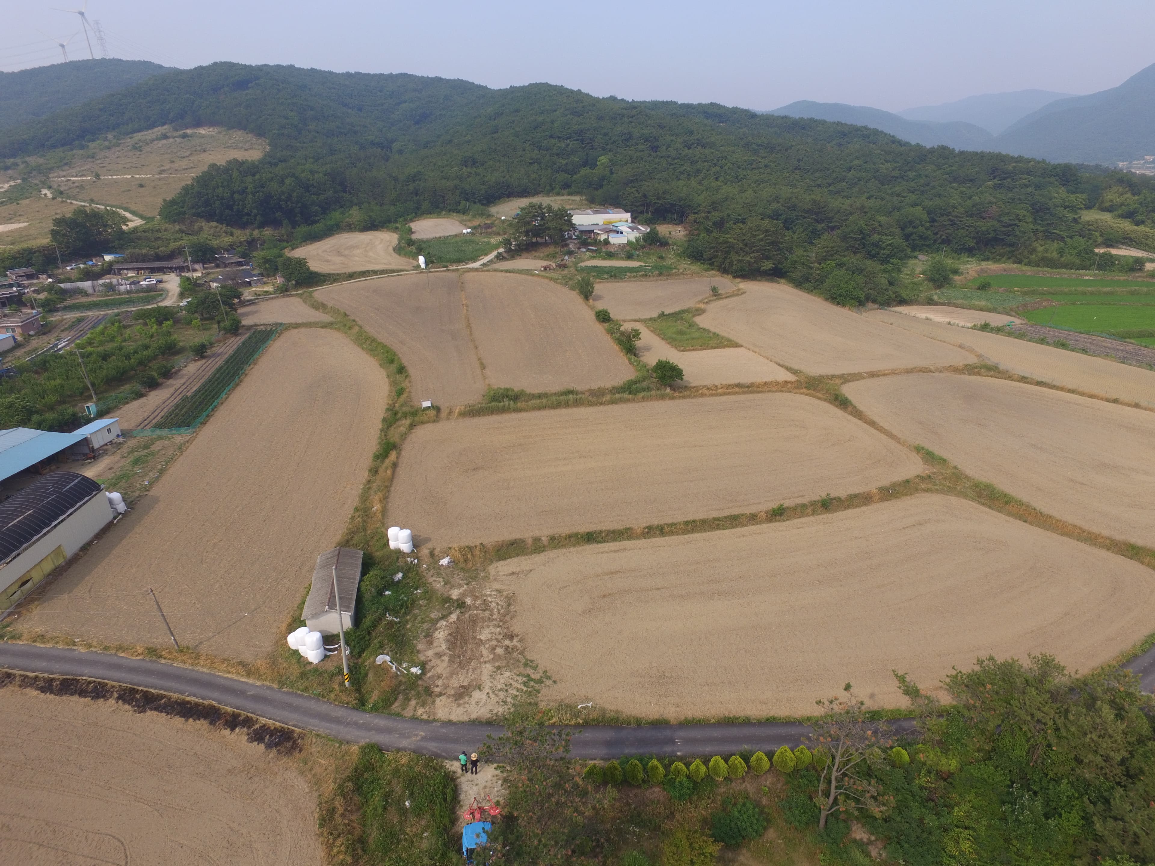 경주 화산리 회유토기 요지 — 경주 화산리회유토기요지 서쪽상공(동쪽으로 조망) (고도보존육성과, 2017)