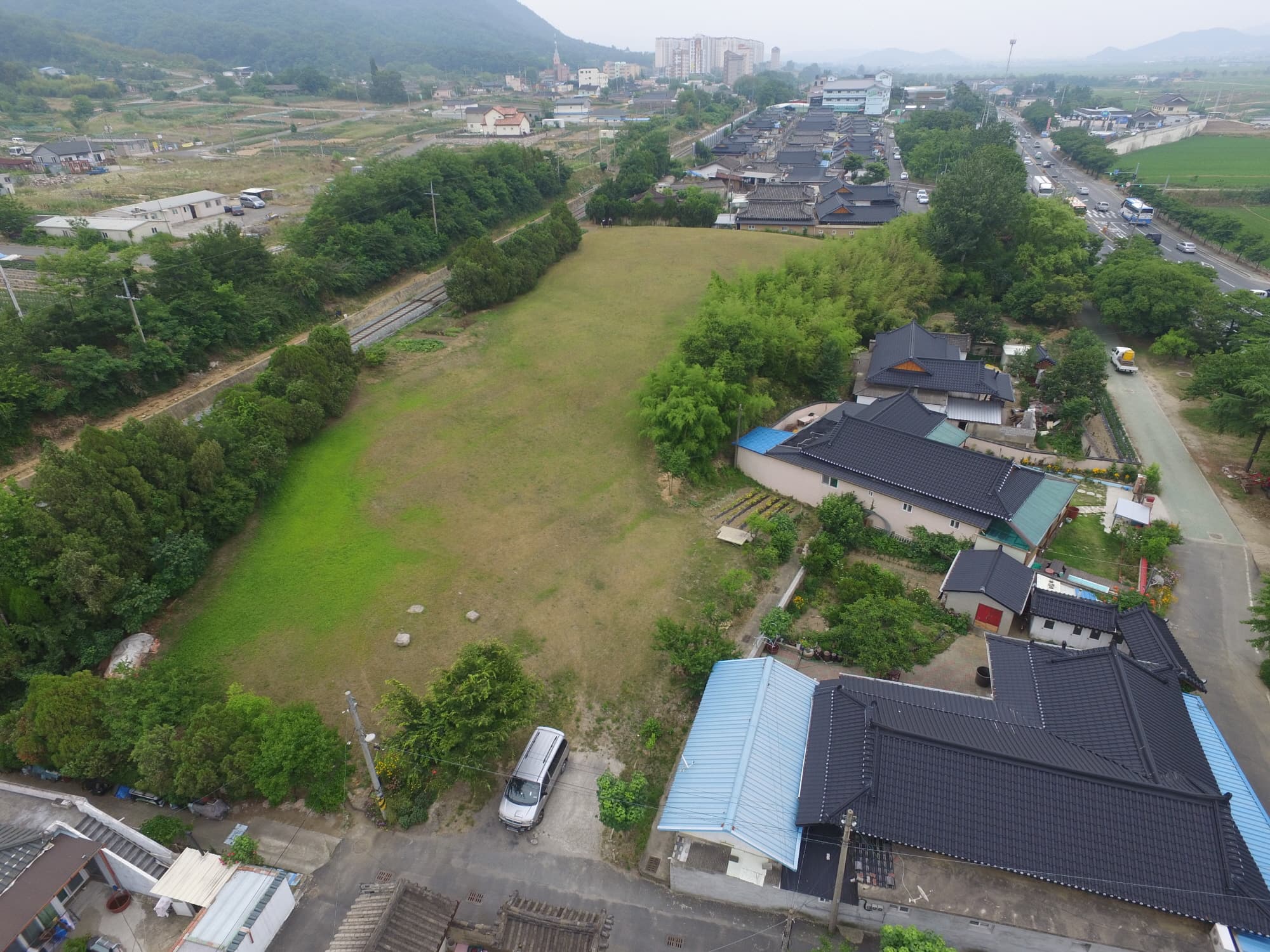 경주 동방동 와요지 — 경주 동방동와요지 북쪽상공(남쪽으로 조망) (고도보존육성과, 2017)
