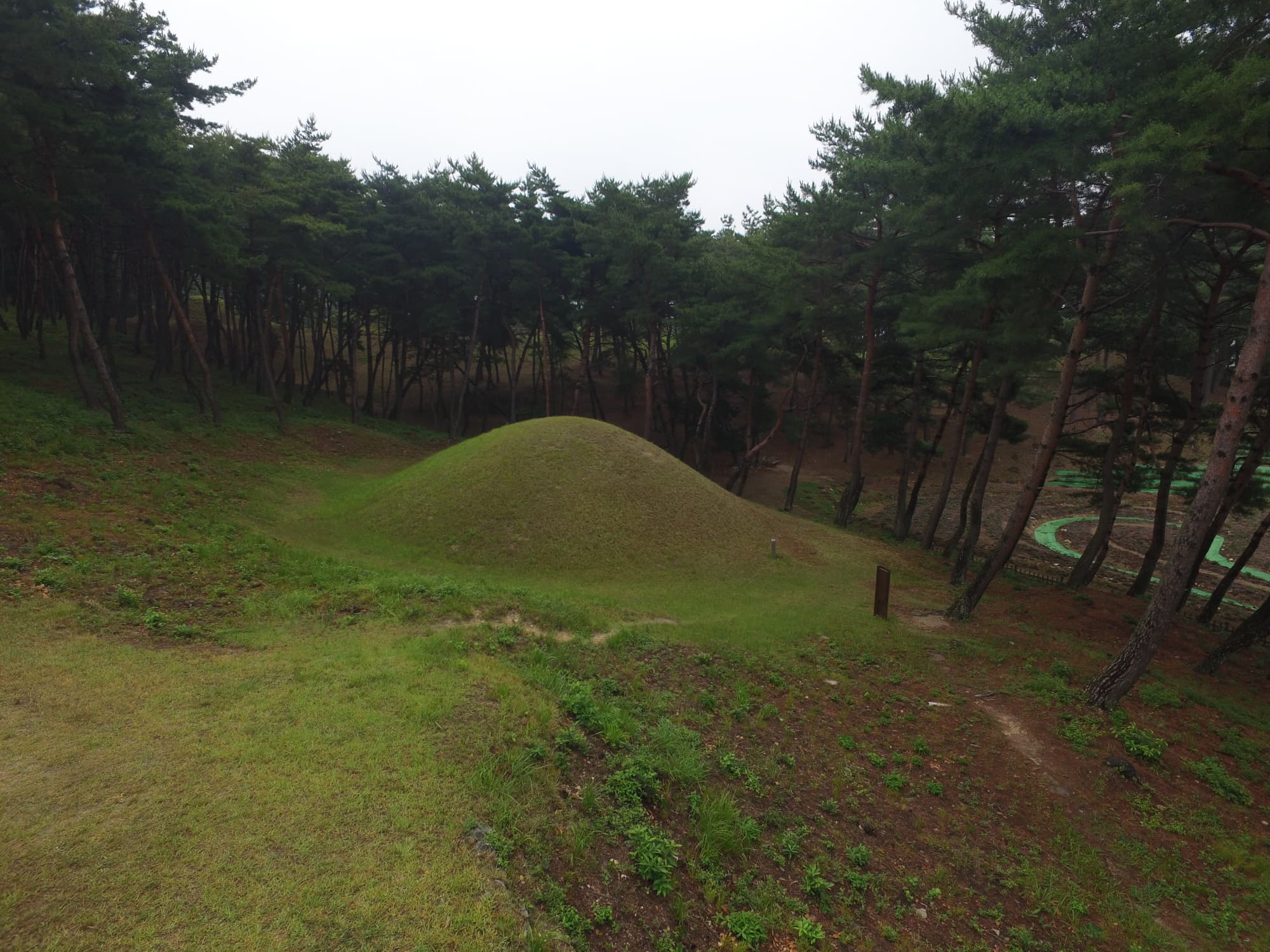 경주 문성왕릉 — 경주 문성왕릉 서쪽상공(동쪽으로 조망) (고도보존육성과, 2017)