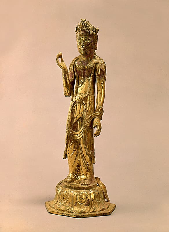 구미 선산읍 금동보살입상(1976-1) — 구미 선산읍 금동보살입상