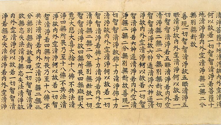 초조본 대반야바라밀다경 권249 — 본문부분