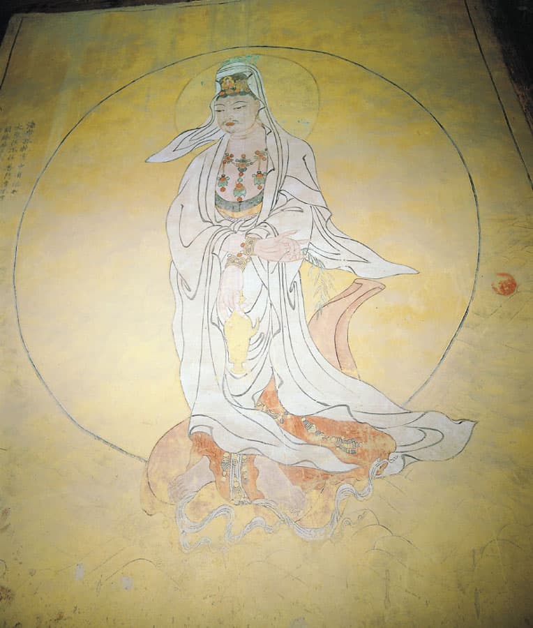 강진 무위사 극락보전 — 강진 무위사 극락보전 백의관음도