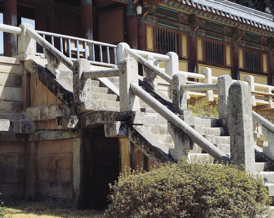 경주 불국사 연화교 및 칠보교 — 좌측에서 바라본 불국사 연화교칠보교