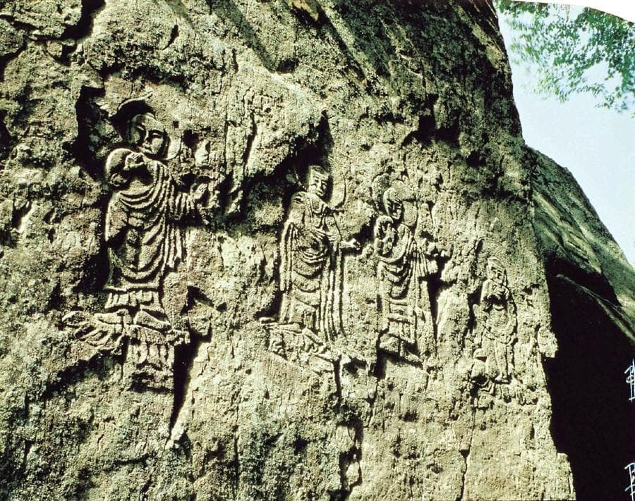 경주 단석산 신선사 마애불상군 — 경주 단석산 신선사 마애불상군 전경