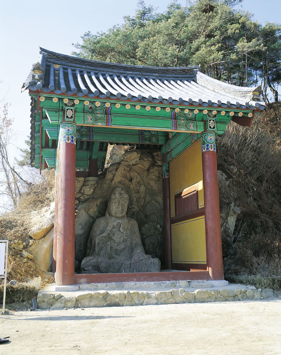 봉화 북지리 마애여래좌상 — 봉화 북지리 마애여래좌상 전경