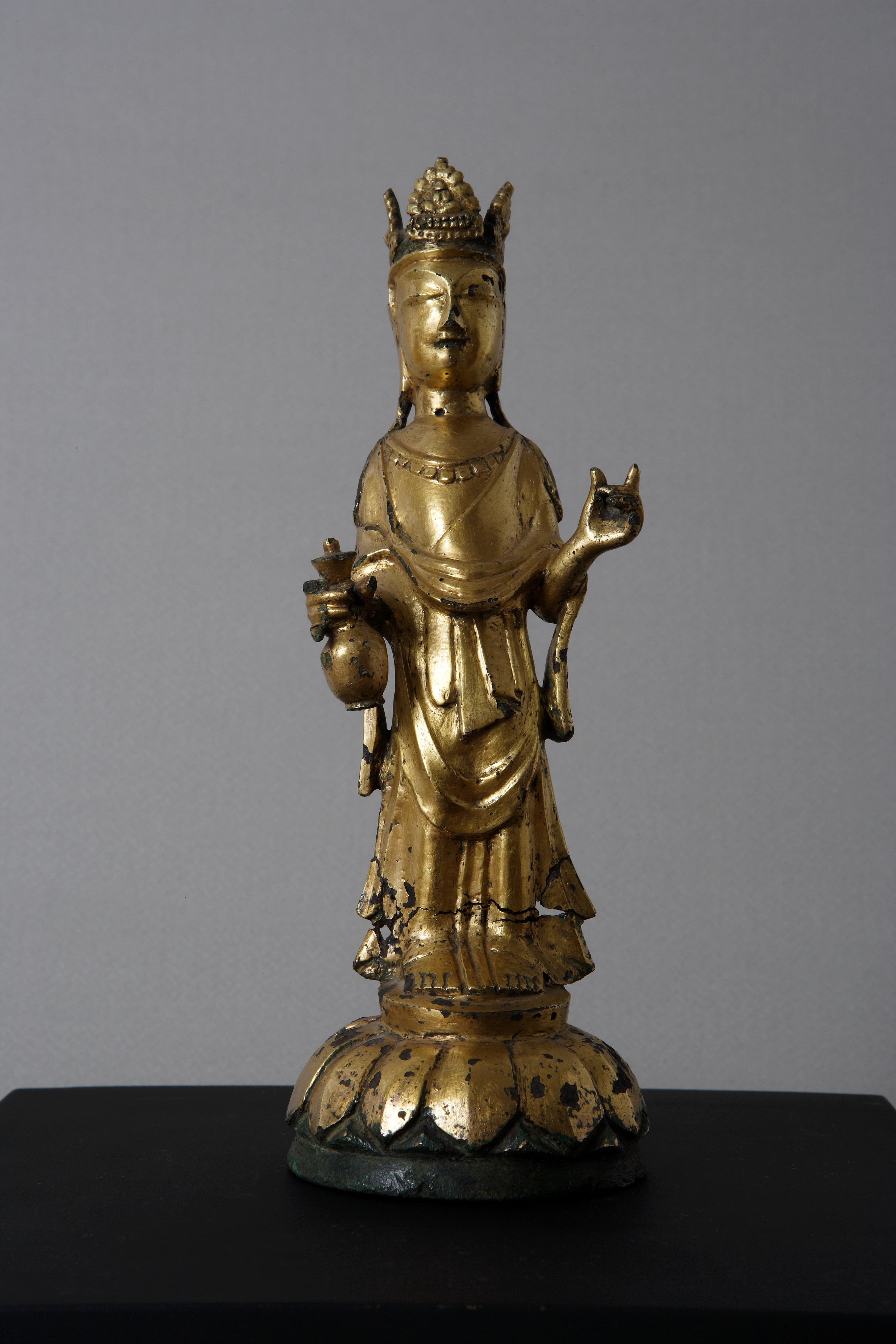서울 삼양동 금동관음보살입상 — 국보_서울 삼양동 금동관음보살입상1_문화재대관(국보)