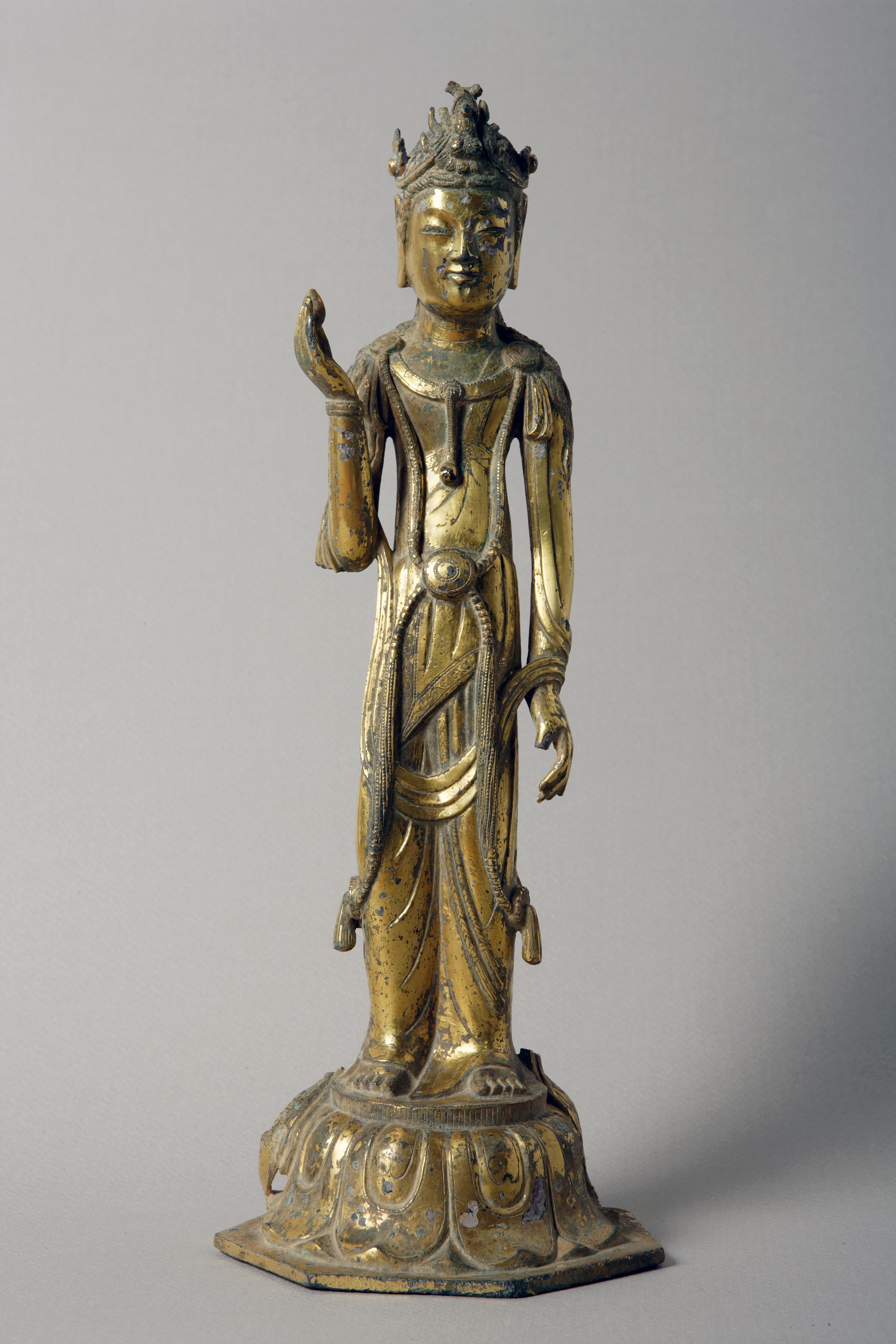구미 선산읍 금동보살입상(1976-1) — 국보_구미 선산읍 금동보살입상_183-1_문화재대관(국보)