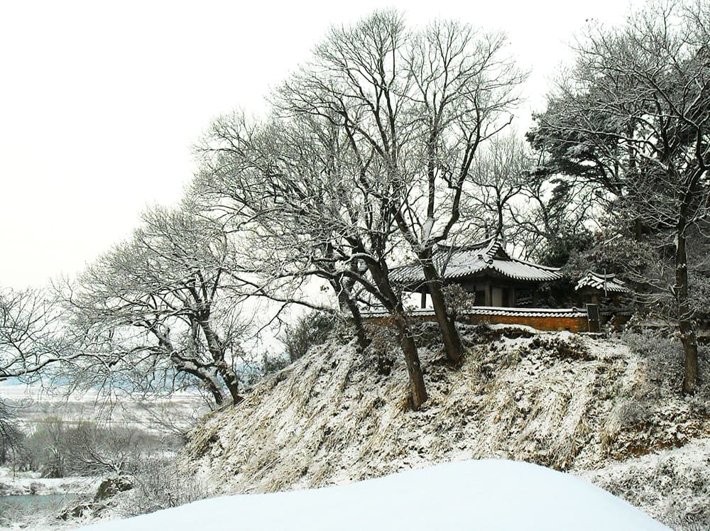 곡성 함허정 일원 — 함허정 설경