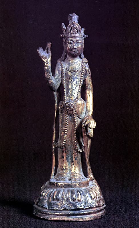 금동관세음보살입상 — 금동관세음보살입상(전면)