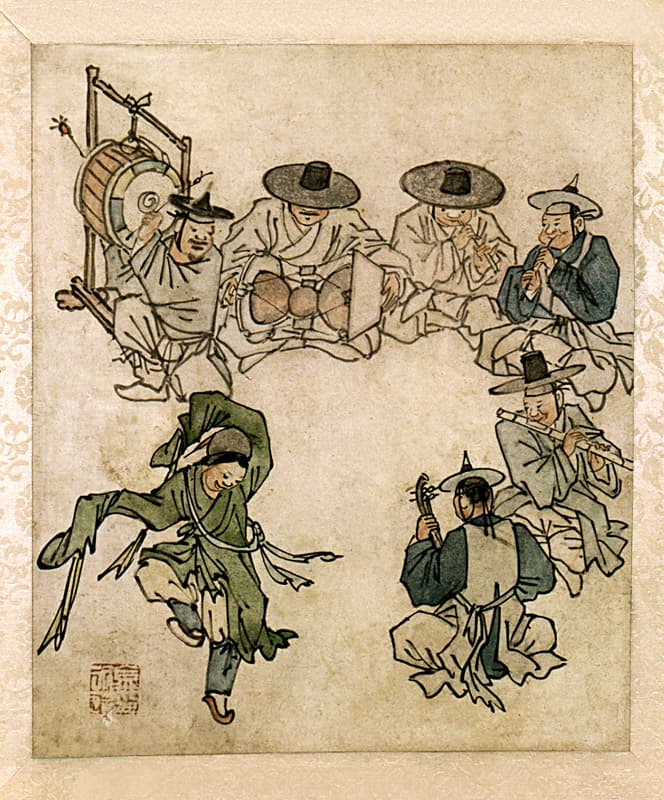 김홍도 필 풍속도 화첩 — 김홍도필 풍속도 화첩(金弘道筆 風俗圖 畵帖)무동