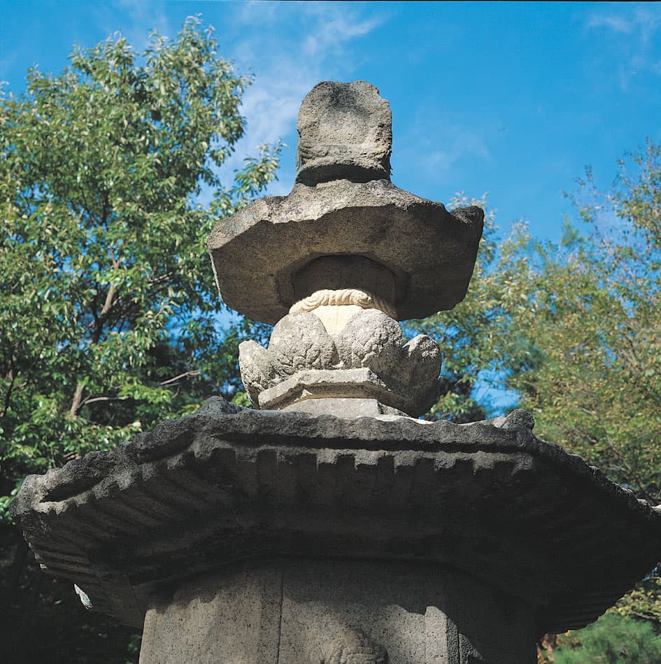 울주 석남사 승탑 — 옥개석 및 상륜부