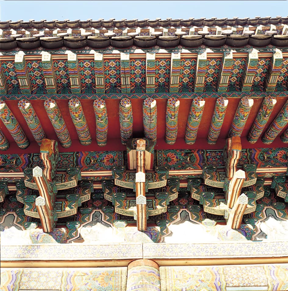 보은 법주사 대웅보전 — 법주사 대웅전 처마