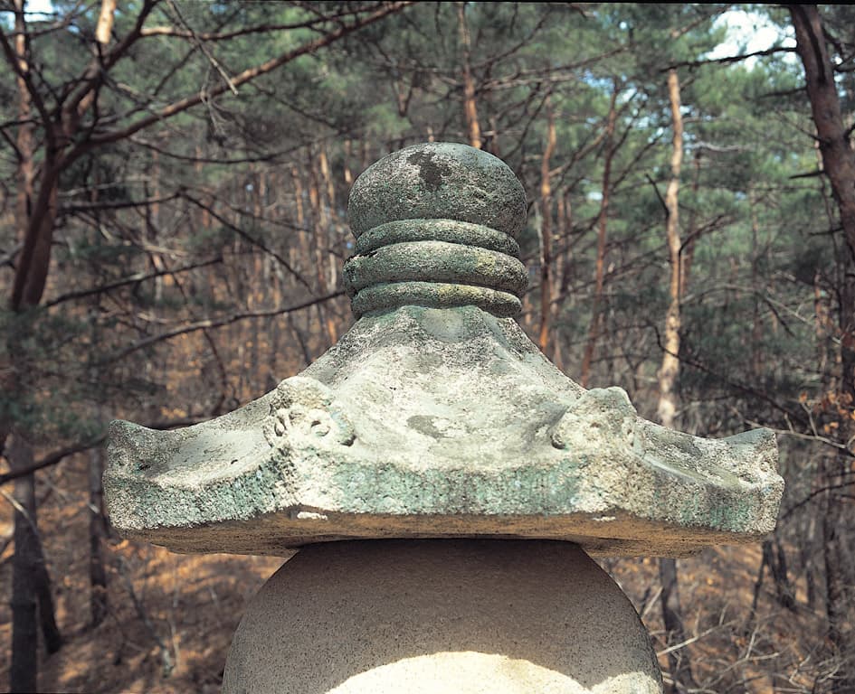 보은 법주사 복천암 학조화상탑 — 탑 옥개석과 상륜부