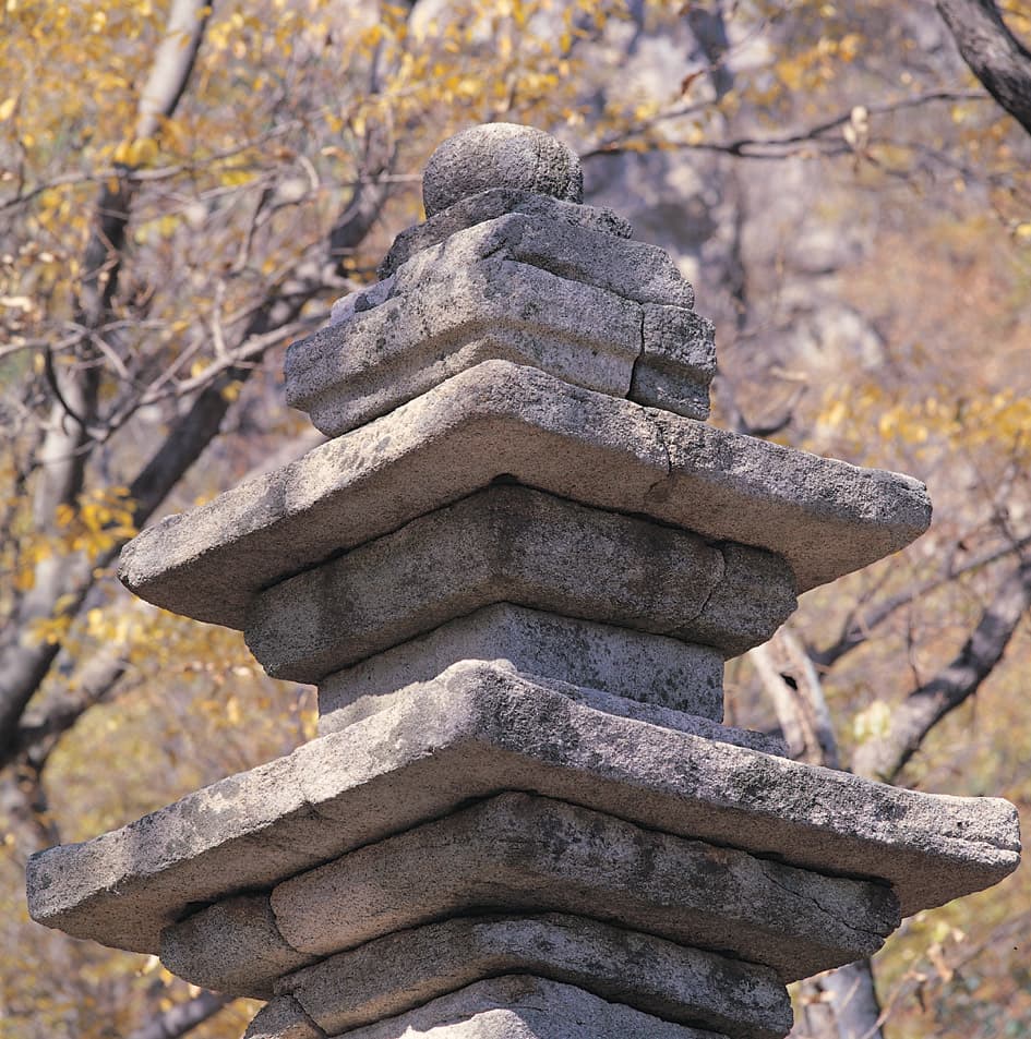 공주 청량사지 오층석탑 — 탑신 및 상륜부