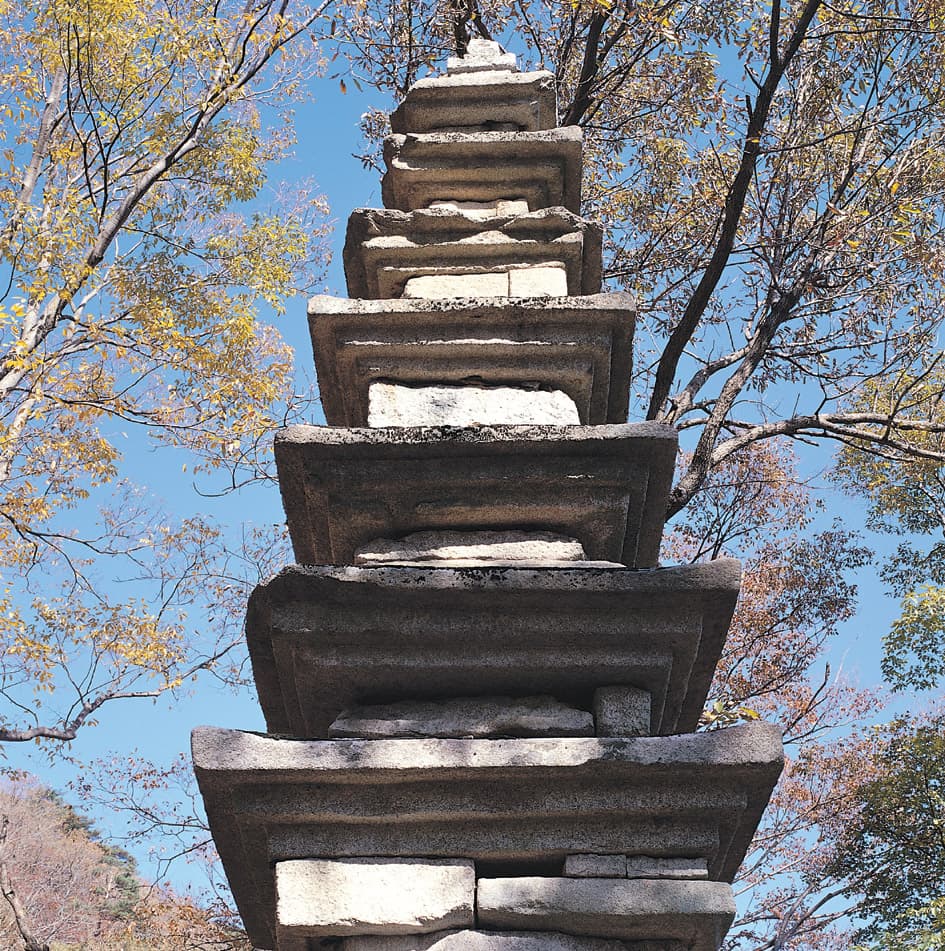 공주 청량사지 칠층석탑 — 공주 청량사지 칠층석탑 탑신 전체
