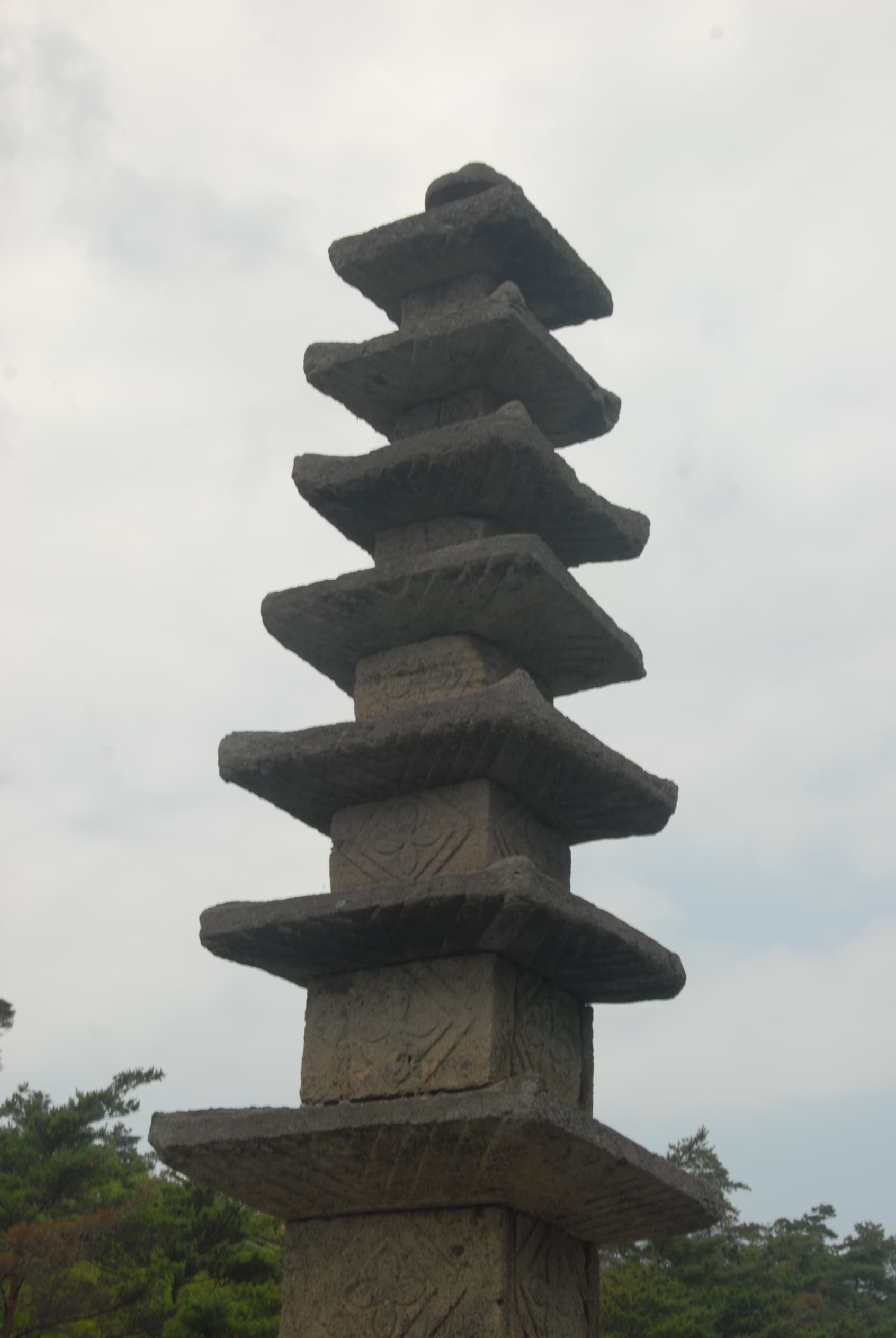 화순 운주사 구층석탑 — 탑신부