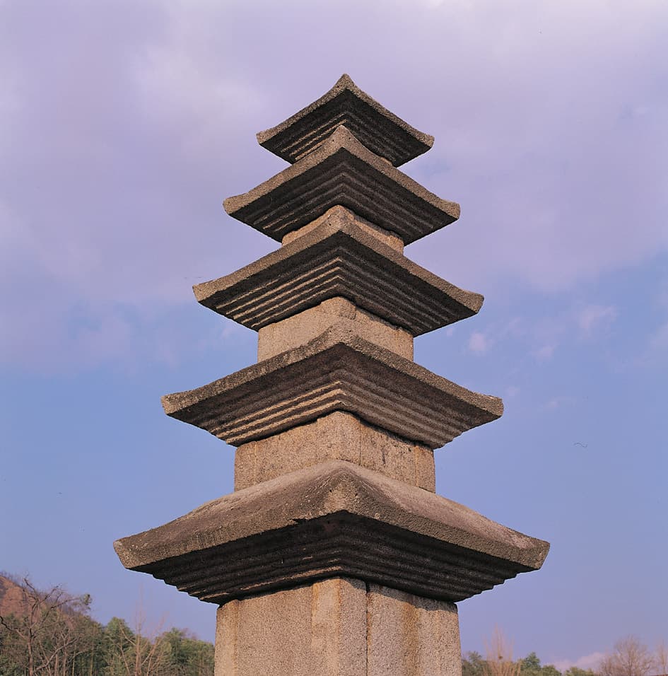 보성 봉천리 오층석탑 — 탑신부 전체