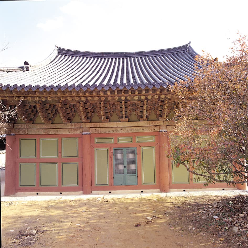 순천 선암사 대웅전 — 선암사 대웅전 배면