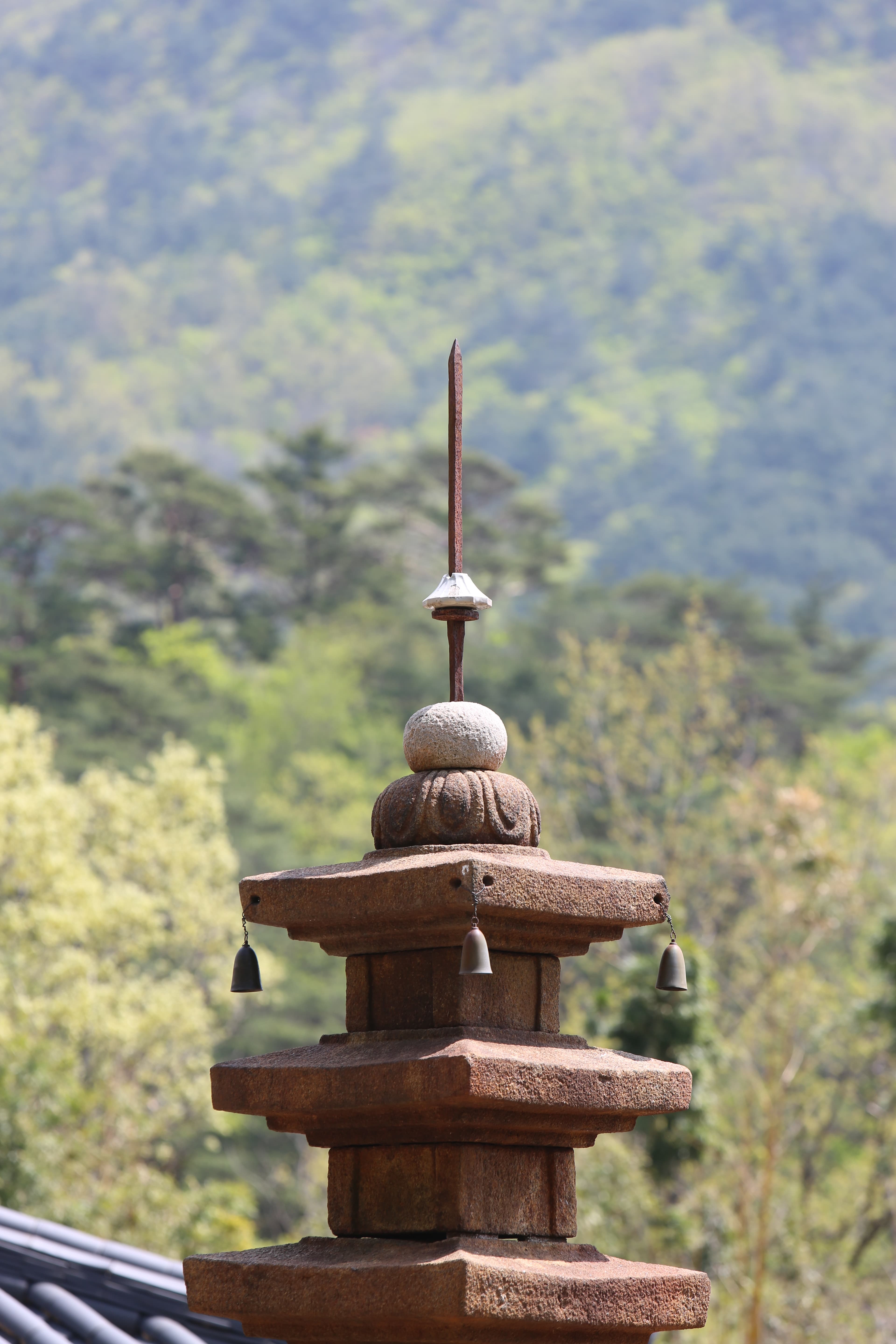산청 대원사 다층석탑 — 산청 대원사 다층석탑_8층 탑신부 및 상륜부(서남측면)_건축_2016년(자료출처 : 국립문화재연구소)
