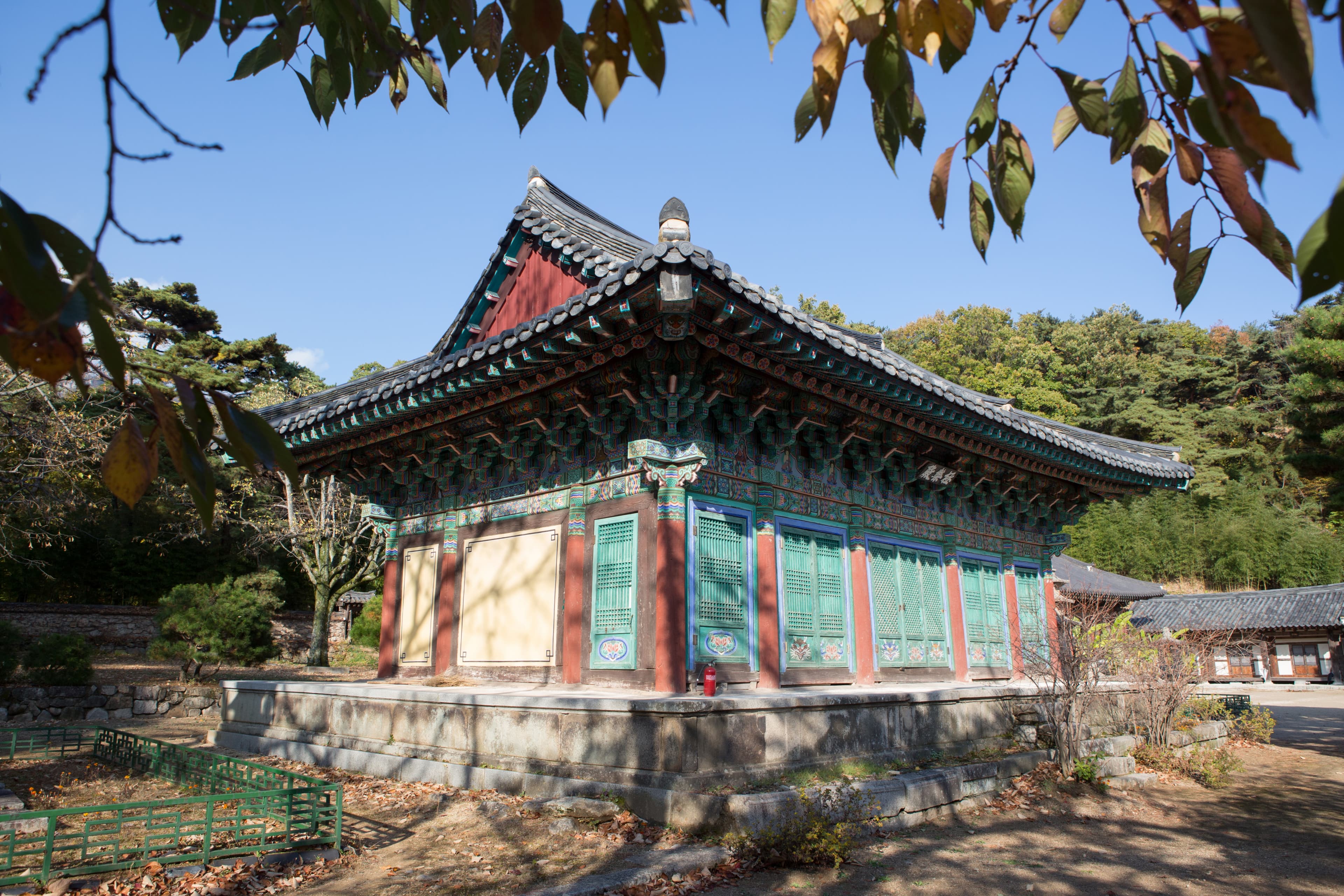 대구 동화사 극락전 — 대구 동화사 극락전_측면 (촬영년도 : 2015년)