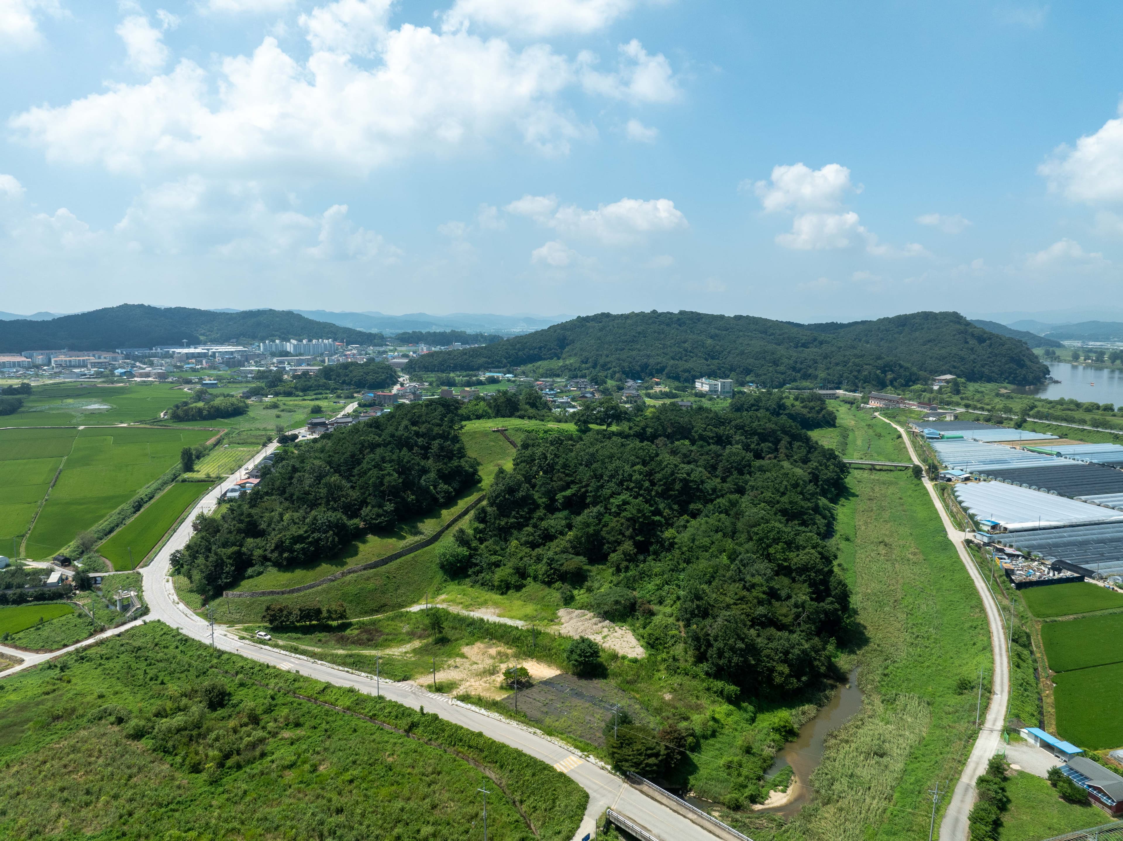 부여 청산성 — 부여 청산성(항공사진)_산성 전경(항공) (촬영년도_2024년)