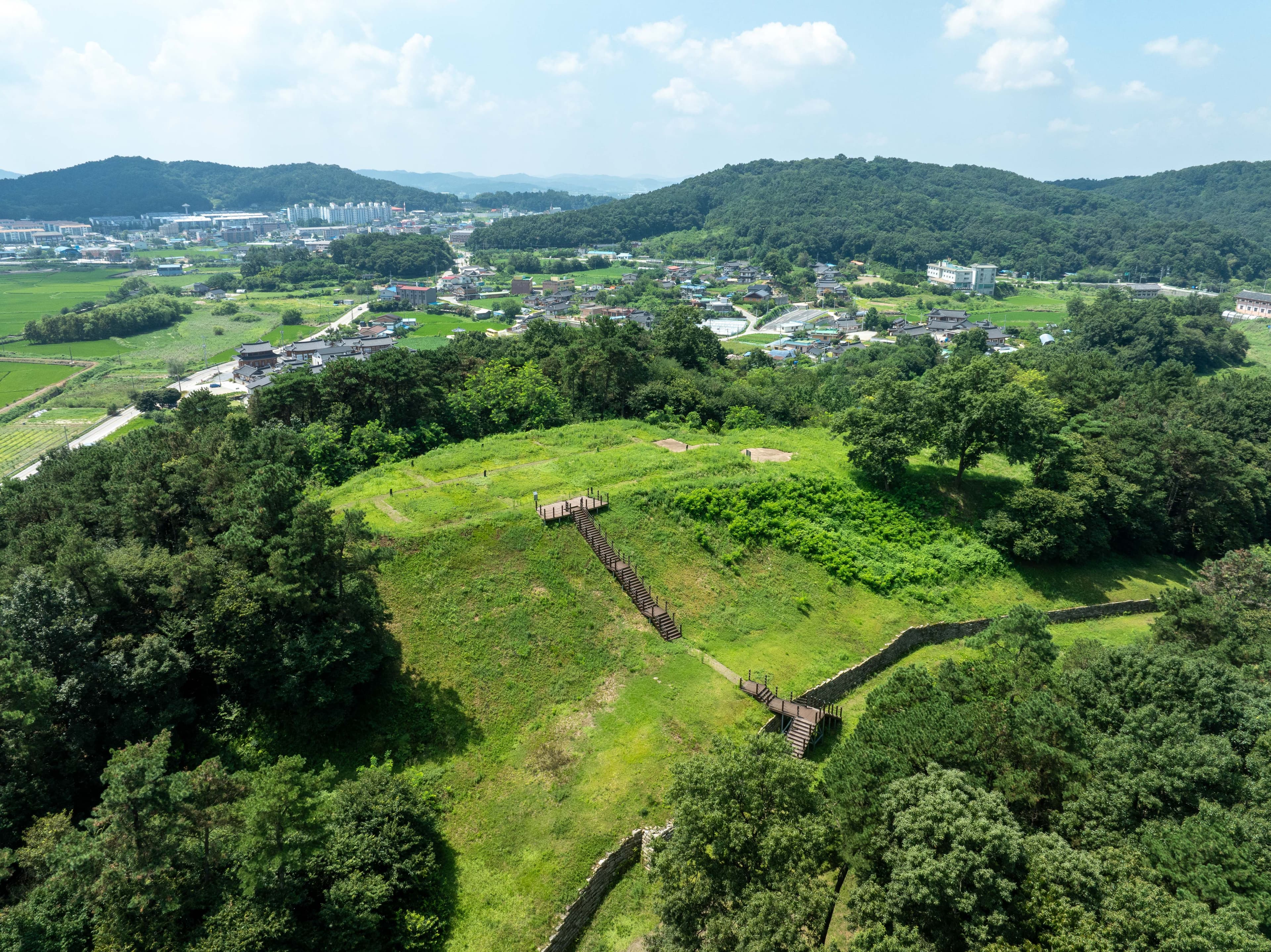 부여 청산성 — 부여 청산성(항공사진)_산성 전경(항공) (촬영년도_2024년)