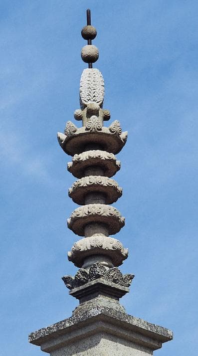 경주 불국사 삼층석탑 — 복원된 불국사 삼층석탑 상륜부