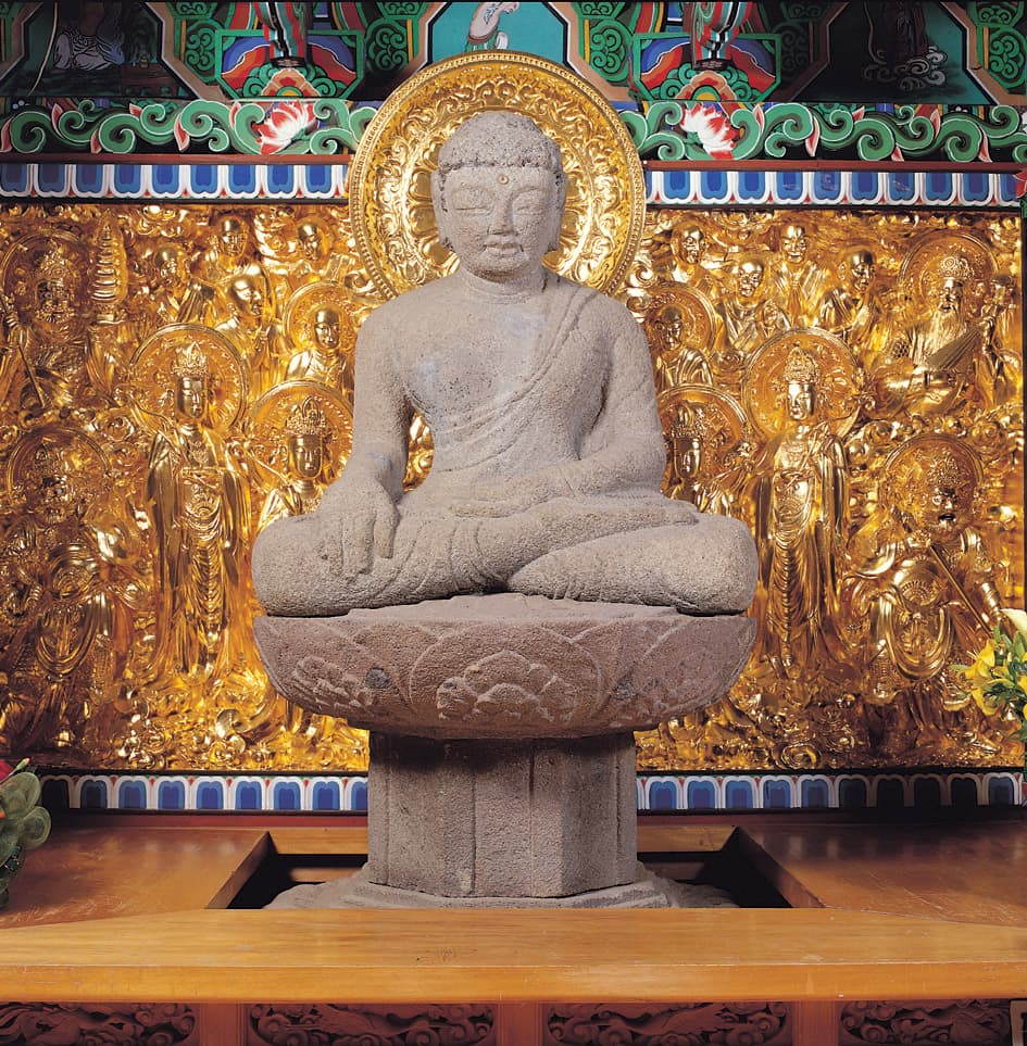 광주 약사암 석조여래좌상 — 광주 약사암석조여래좌상