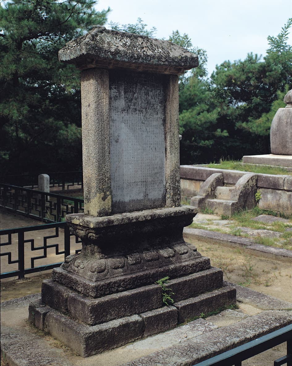 여주 신륵사 보제존자석종비 — 여주 신륵사 보제존자석종비 전체 우측면 향