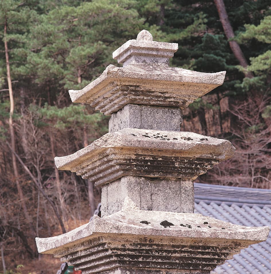 합천 청량사 삼층석탑 — 탑신부 세부