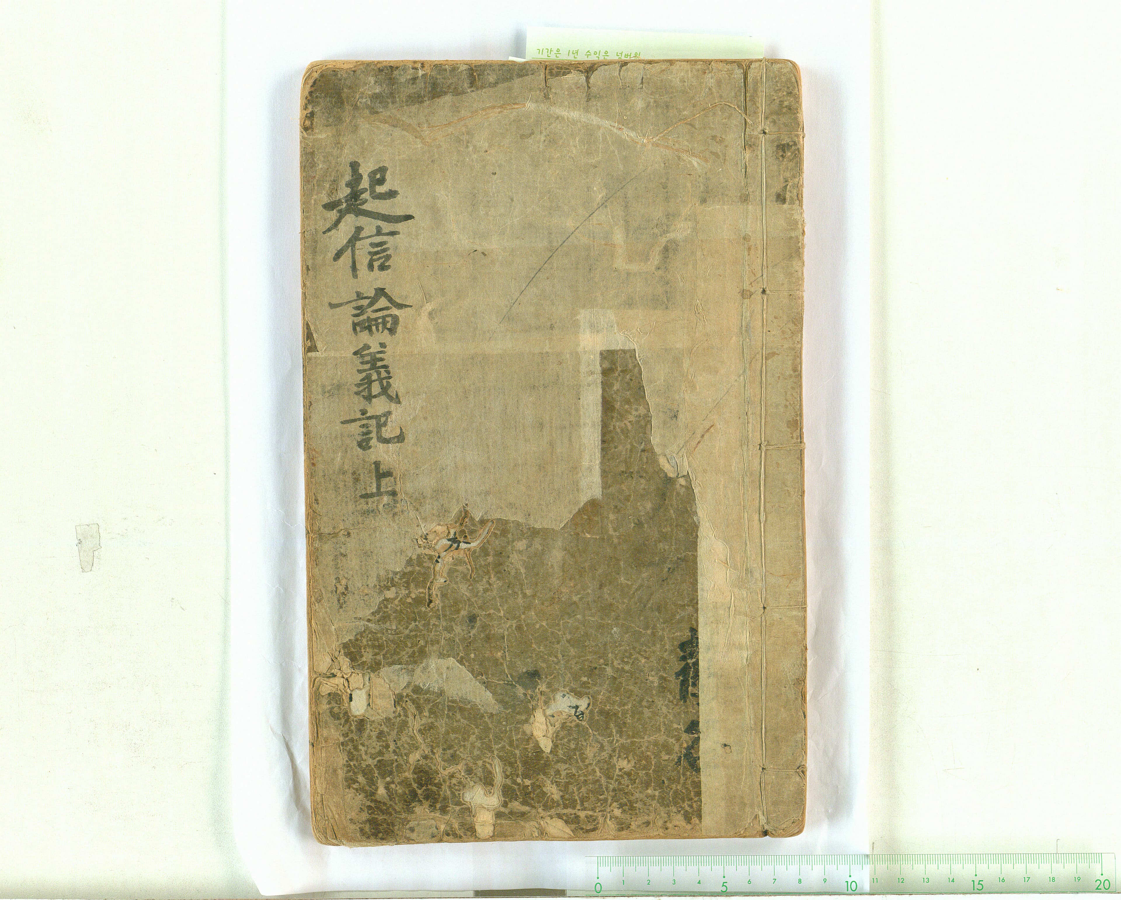 대승기신론의기 권상, 하 — 보물 대승기신론의기 권상,하(2010년 국보,보물 지정보고서)