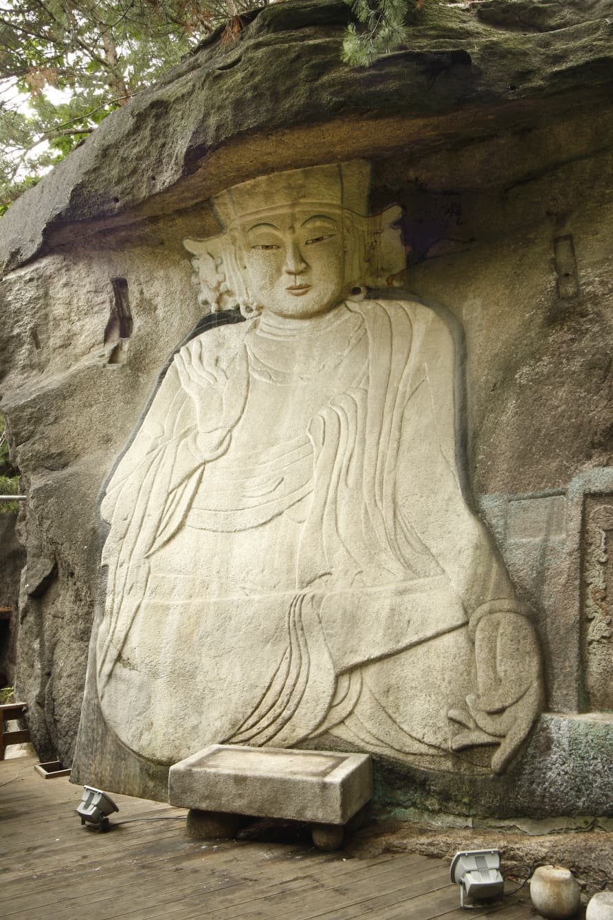서울 보타사 마애보살좌상 — 서울 보타사 마애보살좌상